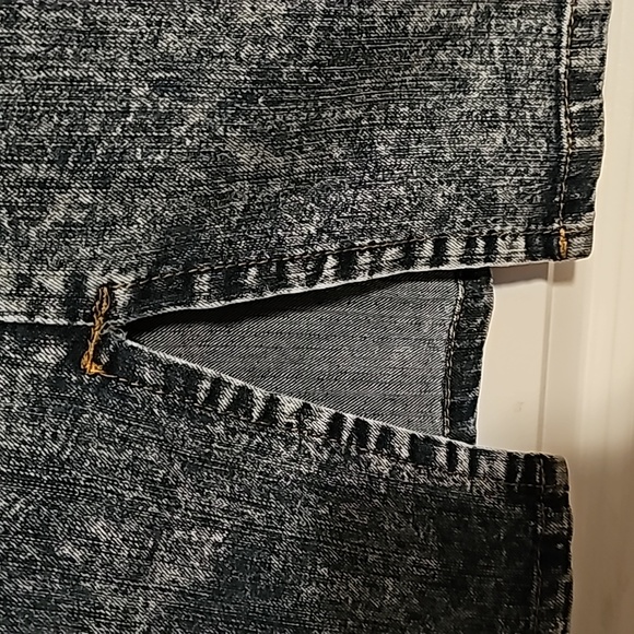 Klip blue jean acid washed 80's stretch bodycon RARE Vintage HTF sz 11 - Picture 5 of 9